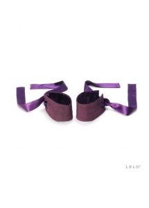 Lelo Etherea Silk Cuffs – Jedwabne ekskluzywne kajdanki fioletowe