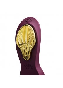 Ekskluzywny zdobiony masażer wibrator do noszenia - Zalo Aya Wearable Massager Fioletowy