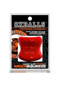 Oxballs - Pierścień Erekcyjny Na Jądra Mega Squeeze Ergofit Ballstreetcher Czerwony