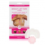 Plastry podnoszące piersi + nakładki jedwabne - Bye Bra Breast Lift & Silk Nipple - rozmiar A-C Cieliste 3 pary