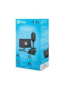 Korek wibrujący obciążony - B-Vibe Vibrating Snug Plug XL   Czarny