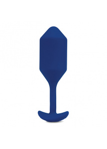 Korek wibrujący obciążony - B-Vibe Vibrating Snug Plug XL   Niebieski