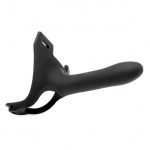 Penis z uprzężą - Perfect Fit Zoro Strap-On 14 cm Strap-On Black  