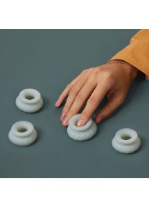 Pierścienie bufory do seksu - Ohnut Soft Buffer Rings Jade Cztery sztuki  