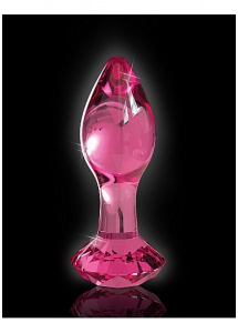 Pipedream Icicles - PLUG szklany przezroczysty kryształ rożowy