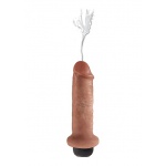 Pipedream King Cock - Dildo  WYTRYSK + sztuczna sperma 18 cm (6 ')