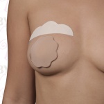 Plastry podnoszące piersi + nakładki silikonowe - Bye Bra Breast Lift & Silicone Nipple - rozmiar F-H Cieliste 3 pary