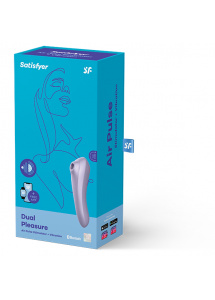 Stymulator bezdotykowy wibrator - Satisfyer Dual Pleasure Air Pulse Vibrator Fioletowy