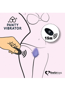 Stymulator do noszenia w majteczkach - Feelztoys Panty Vibe Remote Controlled Vibrator   Czarny