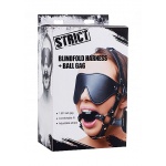 XR BRANDS STRICT - KNEBEL z maską na oczy BDSM