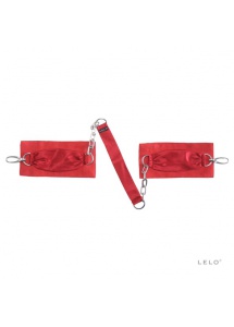 Lelo Sutra Chainlink Cuffs – Ekskluzywne kajdanki z łańcuszkiem czerwone