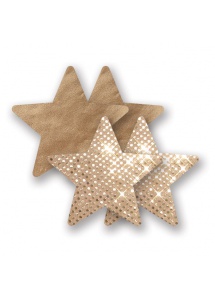 Nakładki na sutki bieliźniane - Nippies Solid Superstar Star