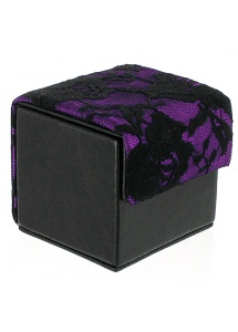 Kondomierka pudełko na prezerwatywy - Devine Condom Cube czerń i fiolet