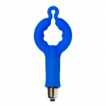 Pierścień wibrujący ze stymulatorem łechtaczki - Rocks-Off 4US 7-Speed niebieski