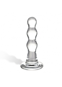Plug analny szklany – Glas Triple Play Beaded Glass Butt Plug