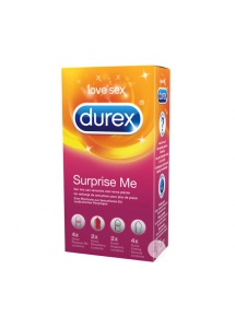 Prezerwatywy stymulujące - Durex Surprise Me Condoms 12 szt