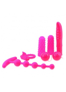 Zestaw 6 akcesoriów - Maia Toys Pleasure Objects Kit Set Neon Pink