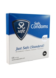 Prezerwatywy klasyczne - Safe Just Safe Condoms 36szt