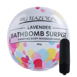 Bomba kąpielowa z wibratorem - Big Teaze Toys Bath Bomb Surprise with Vibrating Body Massager Lawenda