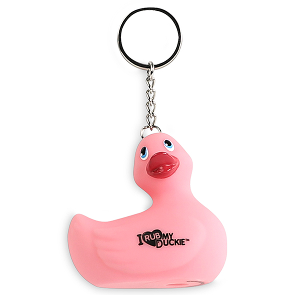 Breloczek - I Rub My Duckie Keychain   Różowy