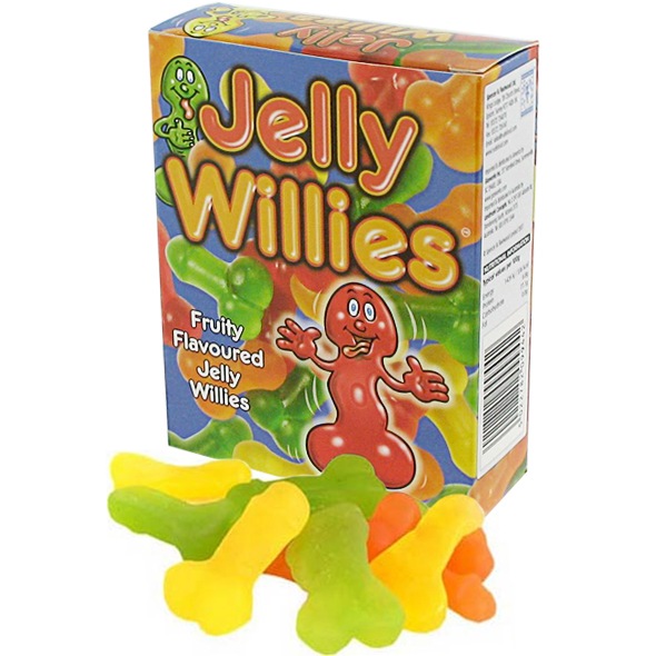 Cukierki żelowe peniski - Jelly Willies  Owocowe