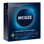 Dopasowane prezerwatywy - My Size Natural Latex Condom 47mm 3szt