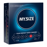 Dopasowane prezerwatywy - My Size Natural Latex Condom 60mm 3szt