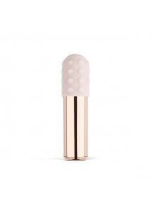 Ekskluzywny podręczny wibrator bullet - Le Wand Bullet Rechargeable Vibrator Rose Gold  