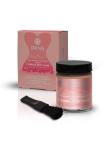 Farba do kreatywnego malowania po ciele - Dona Body Paint  Waniliowa + pędzel