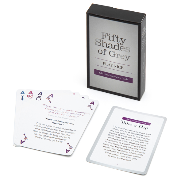 Gra erotyczna - Fifty Shades of Grey Play Nice Talk Dirty Card Game  