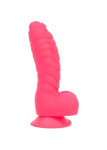 Grube dildo z nierównościami - Addiction Tom 18 cm Hot Pink  