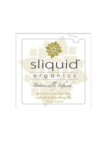 Hybrydowy żel nawilżający - Sliquid Organics Silk Lubricant Pillow 5 ml SASZETKA