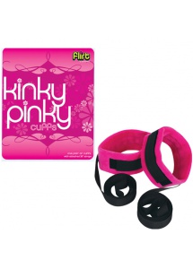 Różowe kajdanki dla początkujących - Kinky Pinky Cuffs with Tethers