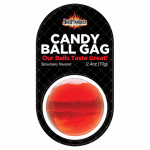 Knebel cukierkowy - Candy Ball Gag  Truskawkowy