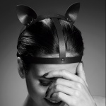 Kocie uszy opaska - Bijoux Indiscrets Maze Head Piece  Czarny