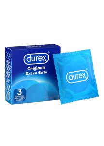 Durex - Prezerwatywa Durex Extra Safe Grubsza I Mocniejsza 3 szt 