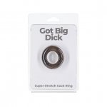 Pierścień erekcyjny na penisa- PowerBullet Got Big Dick Single Bumper Ring  