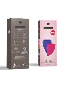 Fun Factory - Kubeczek Menstruacyjny Różowy i Fioletowy Rozmiar A i B Fun Cup