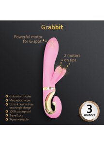 Gvibe - Wibrator Króliczek Stymulujący Punkt-G I Łechtaczkę Grabbit Różowy