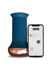 Myhixel - Masturbator Męski Z Aplikacją Na Telefon Climax Control Niebieski