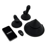 The Cowgirl - Stożkowa Sex Maszyna Z 2 Nakładkami I Wibracjami Czarna