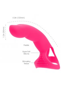 Powerbullet - Silikonowa Nakładka Na Palec Extra Touch Różowa