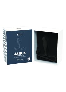 Zini - Sylikonowy Stymulator Prostaty Janus Anti Shock S Czarny