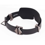 Lockink - Czarna Opaska Na Oczy Z Metalowymi Klamrami W Zestawie 