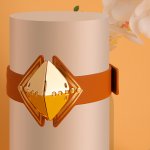 Lockink - Seksowna Luksusowa Skórzana Obroża Na Szyję Brązowa