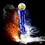 Lovetoy - Szklane Luksusowe Dildo Niebieskie Podgrzewane Lub Chłodzone 19 cm