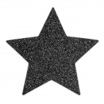 Naklejki na sutki - Bijoux Indiscrets Flash  - czarna gwiazda