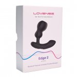 Lovense - Podwójny Masażer Analny i Prostaty Sterowany Aplikacją Czarny Edge 2