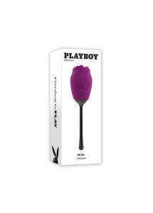 Playboy Pleasure - Silikonowy Wibrator Płatkowy Jak Róża Fioletowy