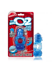 The Screaming O - Podwójny Wibrujący Pierścień Erekcyjny The Big O 2 Blue